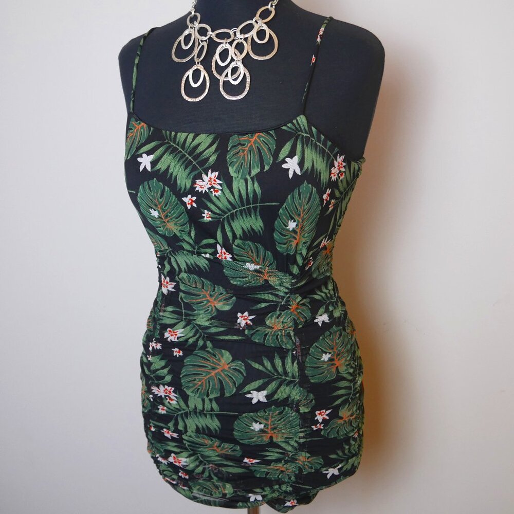 Liz & Sarah Floral Ruched Bodycon Dress